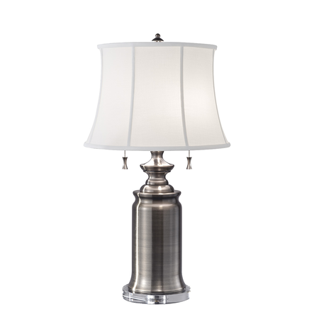 Veioza Stateroom 2 Light Table Lamp – Antique Nickel