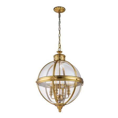 Elstead-lighting Corp de iluminat suspendat, lustra adams 4 light pendant chandelier – brushed bronze