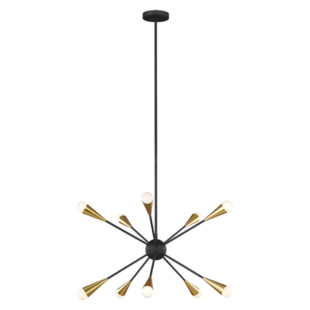 Corp de iluminat suspendat, lustra Jax 10 Light Chandelier – Midnight Black