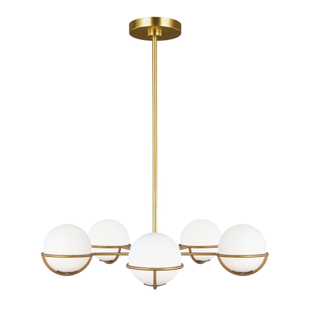 Corp de iluminat suspendat, lustra apollo 5 light chandelier – burnished brass