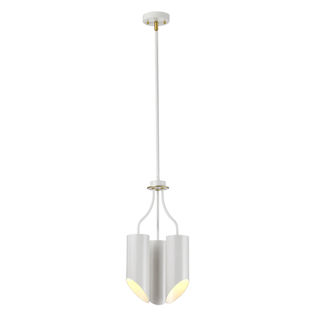 Corp de iluminat suspendat, lustra quinto 3 light chandelier – white aged brass