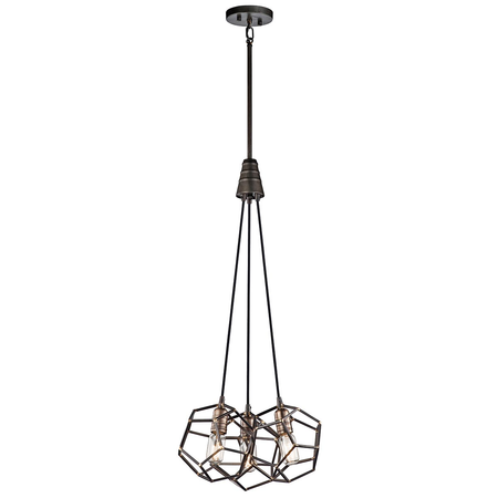 Corp de iluminat suspendat, lustra Rocklyn 3 Light Chandelier