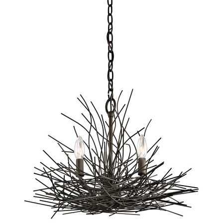 Corp de iluminat suspendat, lustra organique 3 light mini chandelier