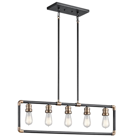 Corp de iluminat suspendat, lustra Imahn 5 Light Linear Chandelier