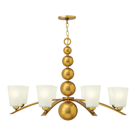 Corp de iluminat suspendat, lustra zelda 8 light chandelier – vintage brass