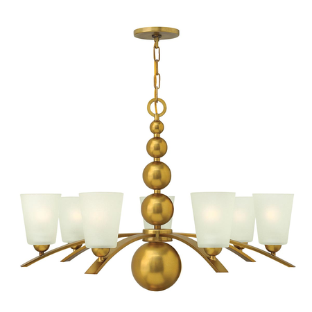 Corp de iluminat suspendat, lustra zelda 7 light chandelier – vintage brass