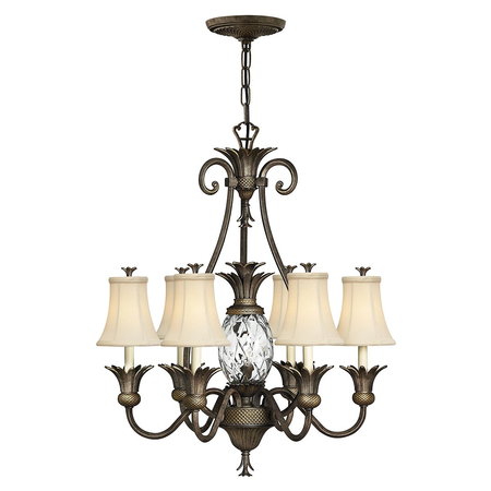 Corp de iluminat suspendat, lustra Plantation 7 Light Chandelier – Pearl Bronze