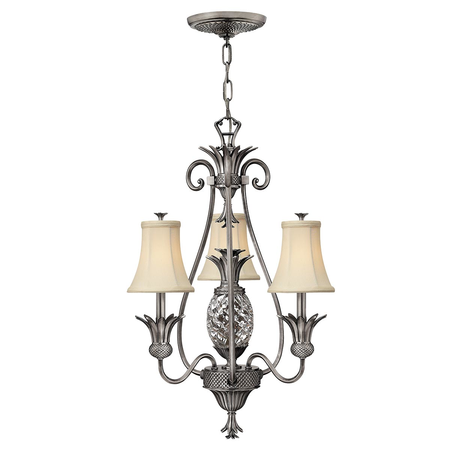 Corp de iluminat suspendat, lustra Plantation 3 Light Chandelier – Polished Antique Nickel