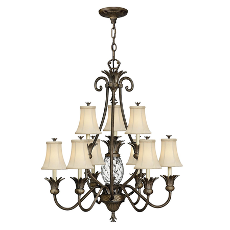 Corp de iluminat suspendat, lustra Plantation 10 Light Chandelier – Pearl Bronze