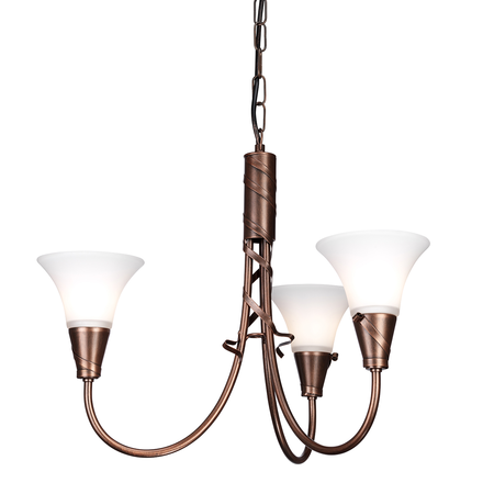 Corp de iluminat suspendat, lustra Emily 3 Light Chandelier – Copper