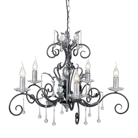 Corp de iluminat suspendat, lustra Amarilli 5 Light Chandelier – Black/Silver