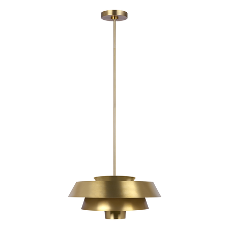 Lampa suspendata Brisbin 1 Light Pendant – Burnished Brass