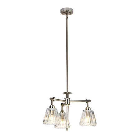 Lampa suspendata Agatha 3 Light Pendant – Brushed Nickel