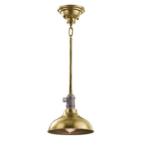 Lampa suspendata cobson 1 light mini pendant – natural brass