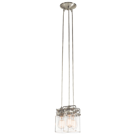 Lampa suspendata Brinley 3 Light Pendant – Brushed Nickel