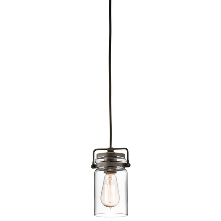 Lampa suspendata Brinley 1 Light Mini Pendant – Olde Bronze