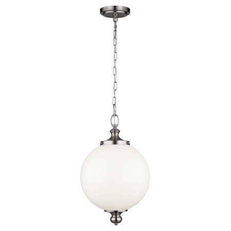 Lampa suspendata Parkman 1 Light Large Pendant – Brushed Steel