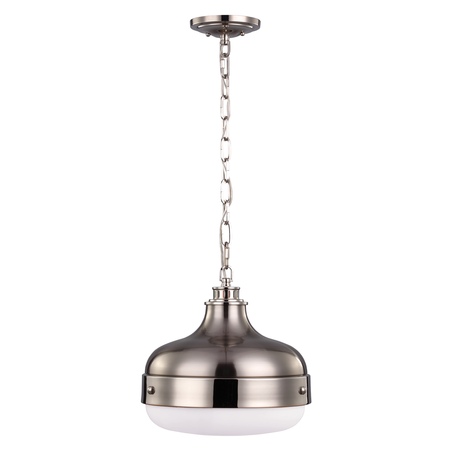 Lampa suspendata Cadence 2 Light Pendant – Polished Nickel/Brushed Steel