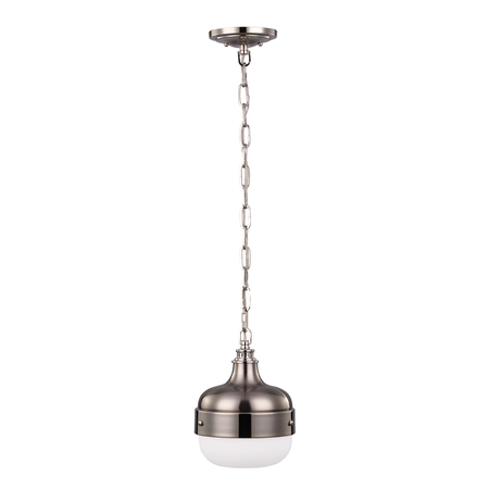 Lampa suspendata Cadence 1 Light Mini Pendant – Polished Nickel/Brushed Steel