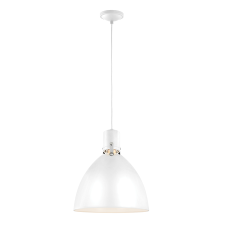 Lampa suspendata Brynne 1 Light Medium LED Pendant – Flat White