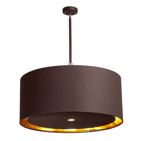 Lampa suspendata Balance 4 Light Extra Large Pendant – Brown and Polished Brass