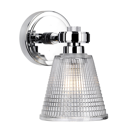 Aplica Gunnislake 1 Light Wall Light – Polished Chrome