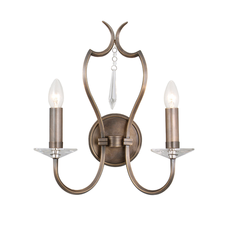 Aplica Pimlico 2 Light Wall Light – Dark Bronze