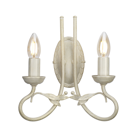 Aplica Olivia 2 Light Wall Light – Ivory/Gold