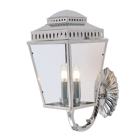 Aplica mansion house 3 light wall lantern – polished nickel
