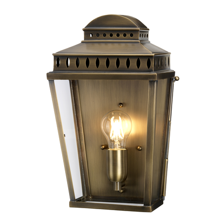 Aplica mansion house 1 light wall lantern – aged brass