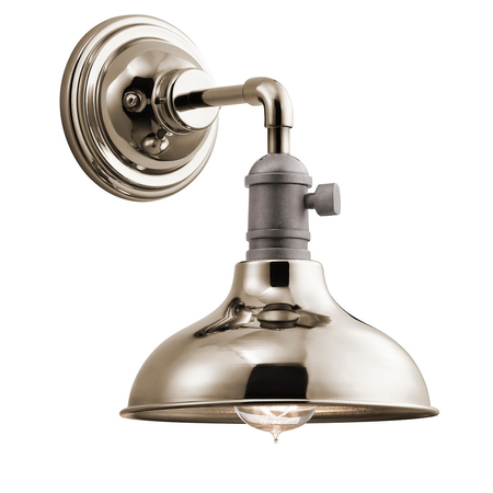 Aplica Cobson 1 Light Wall Light – Polished Nickel