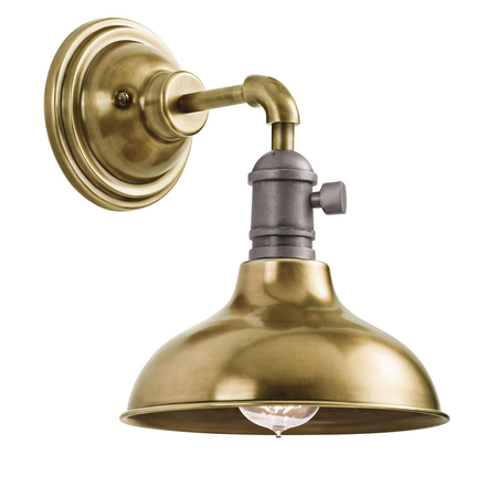 Aplica Cobson 1 Light Wall Light – Natural Brass