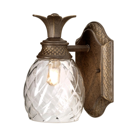 Aplica Plantation 1 Light Wall Light – Pearl Bronze