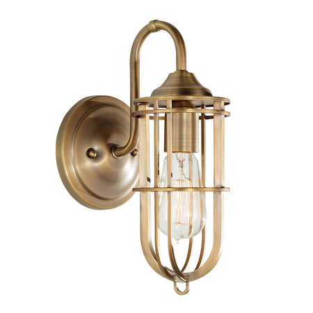 Aplica Urban Renewal 1 Light Wall Light – Dark Antique Brass