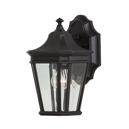 Aplica Cotswold Lane 1 Light Small Wall Lantern – Black