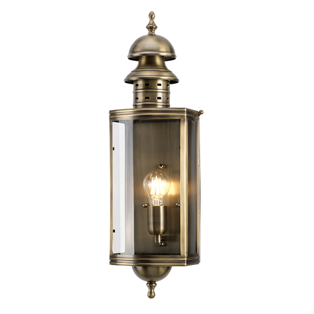 Aplica downing street wall lantern – brass