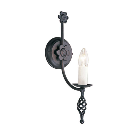 Aplica belfry 1 light wall light black