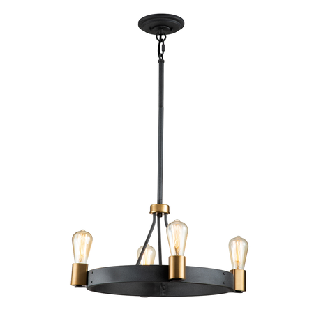 Silas 4 Light Pendant/ Semi-Flush