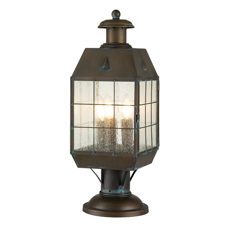 Nantucket 3 Light Large Pedestal Lantern