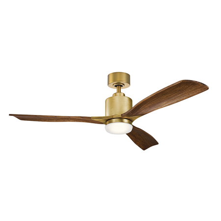 Lustra cu ventilator Ridley II – 52in / 132cm Fan – Natural Brass