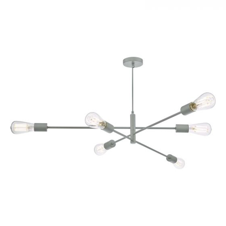 Lampa suspendata alana 6 light armed fitting matt grey