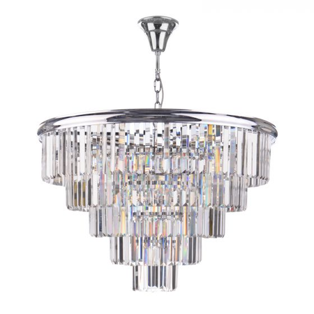 Lampa suspendata Eulalia 12 Light Chandelier Polished Chrome Crystal