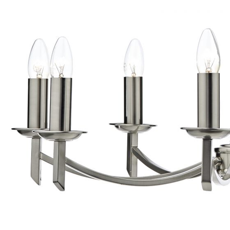 Lampa suspendata ambassador 8 light dual mount chandelier satin chrome