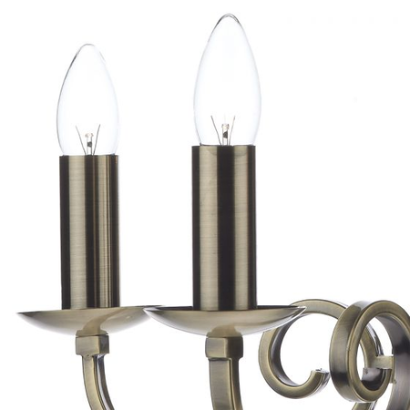 Dar Lighting Group Lampa suspendata murray 5 light dual mount pendant antique brass