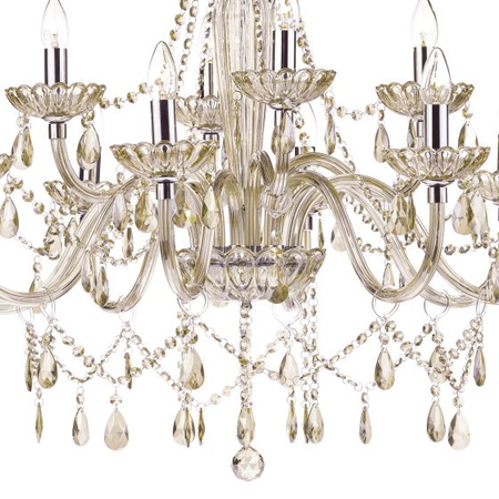 Lampa suspendata raphael 12 light chandelier champagne crystal