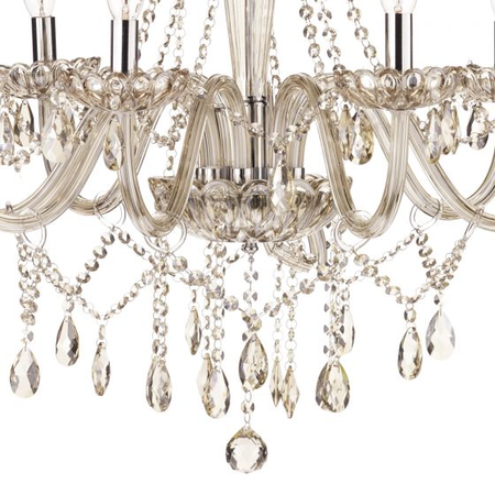 Lampa suspendata raphael 8 light chandelier champagne crystal