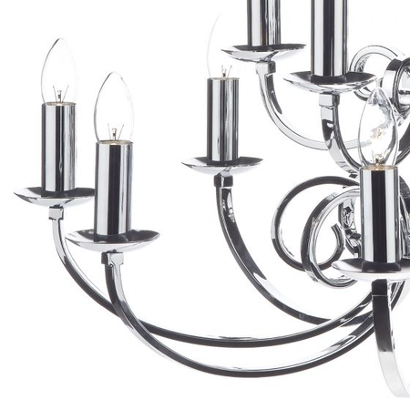 Lampa suspendata murray 12 light dual mount pendant polished chrome