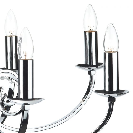 Lampa suspendata murray 8 light dual mount pendant polished chrome