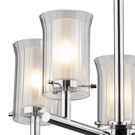 Plafoniera Elba Bathroom 5 Light Semi Flush Polished Chrome IP44