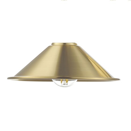 Corp de iluminat suspendat Accessory Easy Fit Aged Brass Metal Shade 18cm